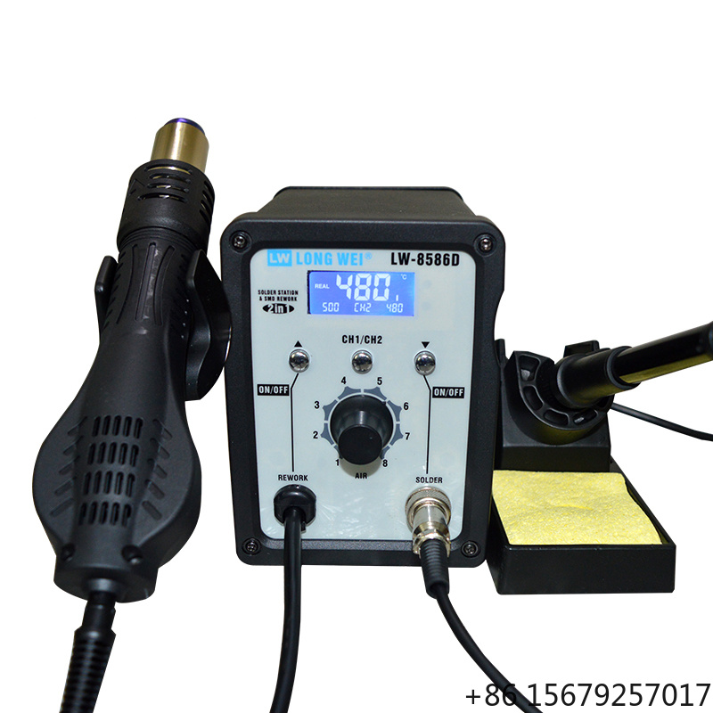 2 In 1 Soldering Rework Station 750W - LW-8586D 2 in 1 750W 열풍기