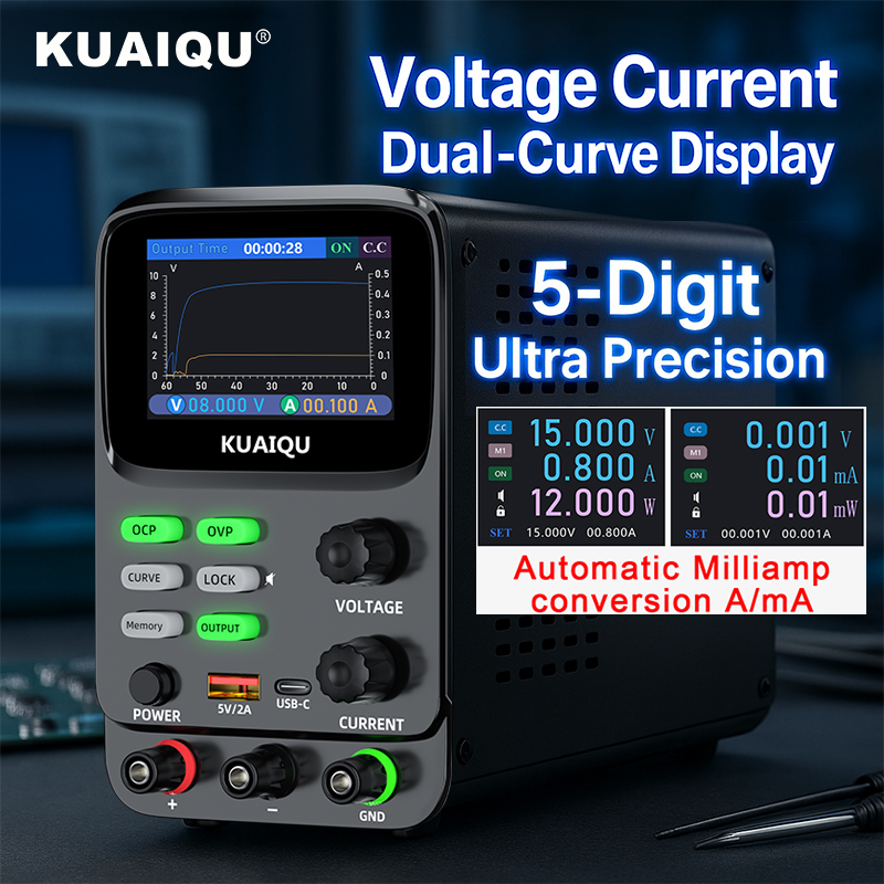 High Precision Dc Power Supply 30V 10A - KUAIQU 5자리 매우 정밀한 조절 가능한
