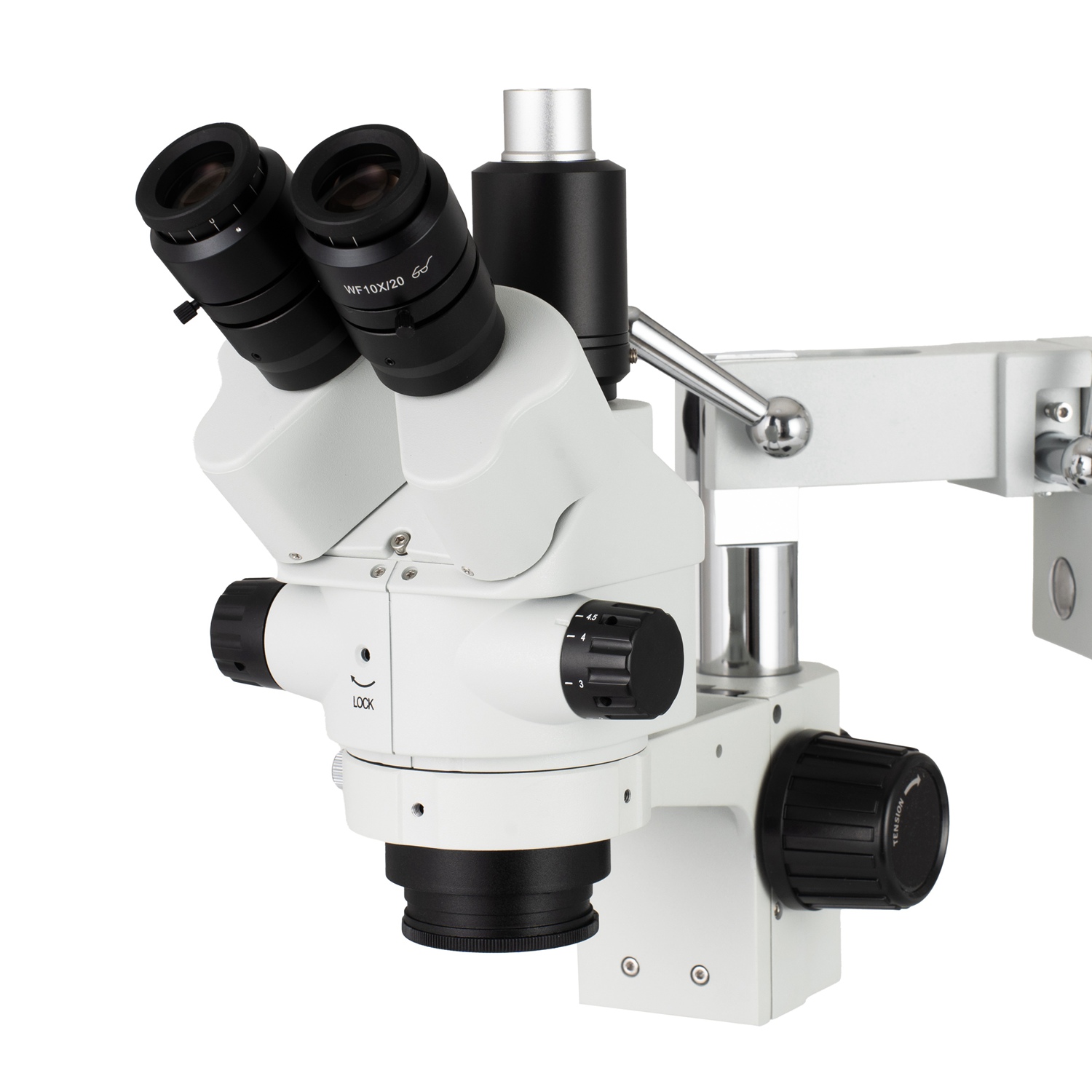 Trinocular Stereo Microscope 7X-45X - AmScope 7X-45X 배율 동시 초점 삼안