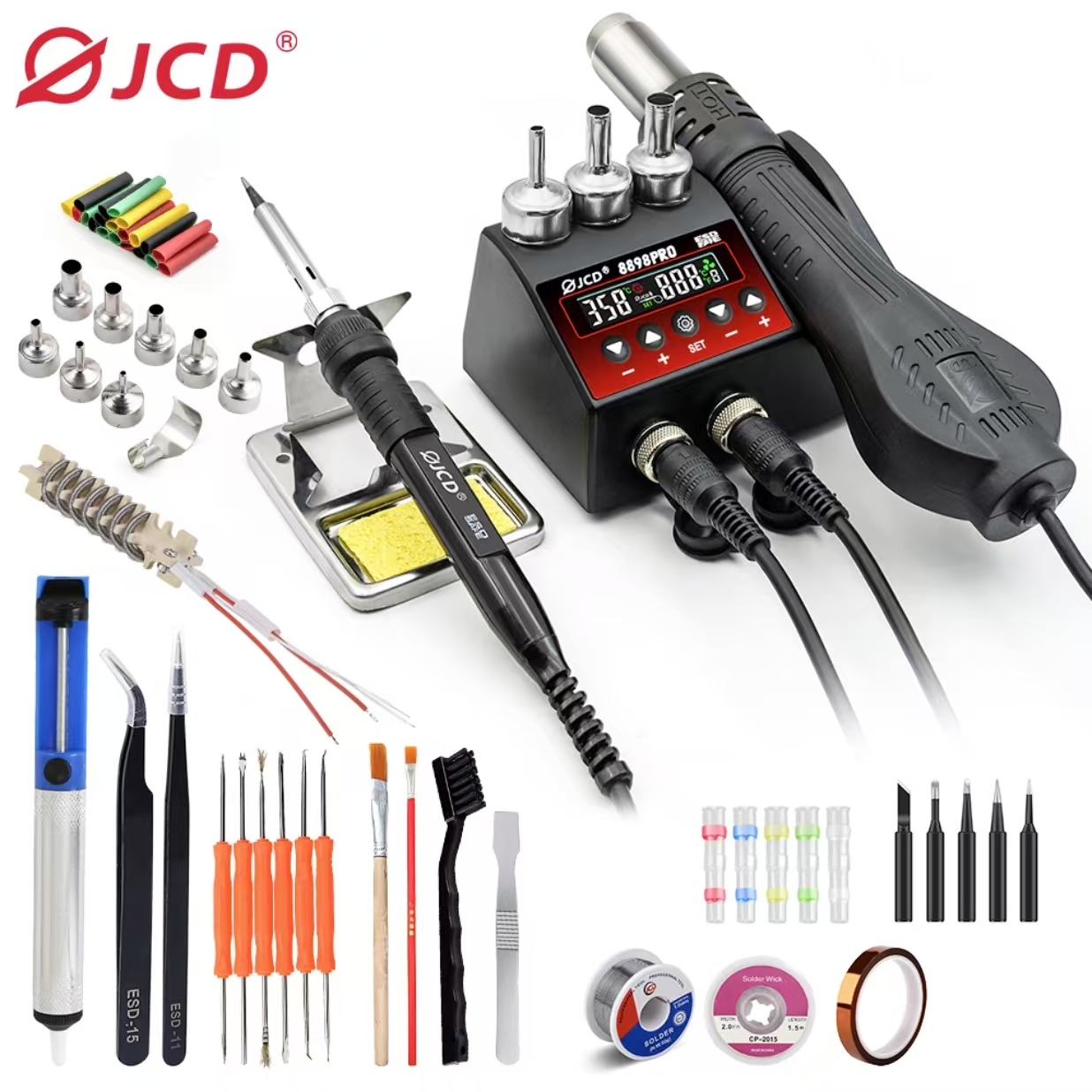 2 In 1 Soldering Rework Station 750W - 750W SMD 재 작업 납땜 스테이션