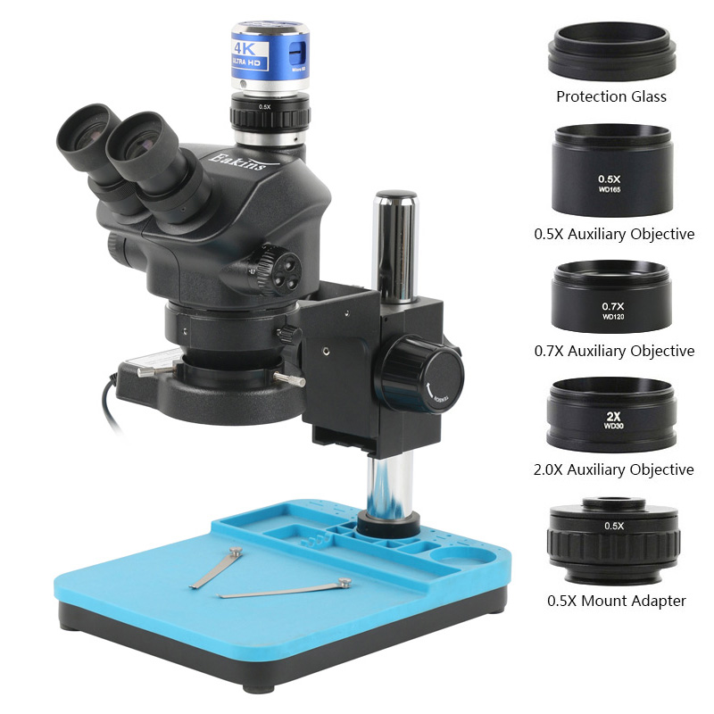 Simul-Focal Industrial Microscope 4K Hdmi - USB VGA C 마운트 비디오 카메라,