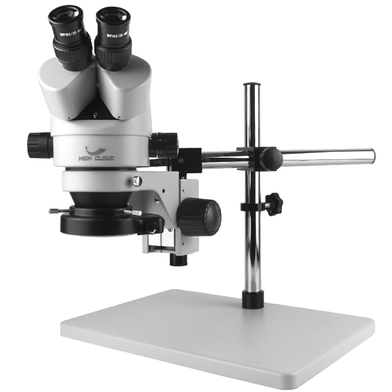 Trinocular Stereo Microscope 7X-45X - Simul-Focal 7X-45X 연속 줌 스테레오 삼안