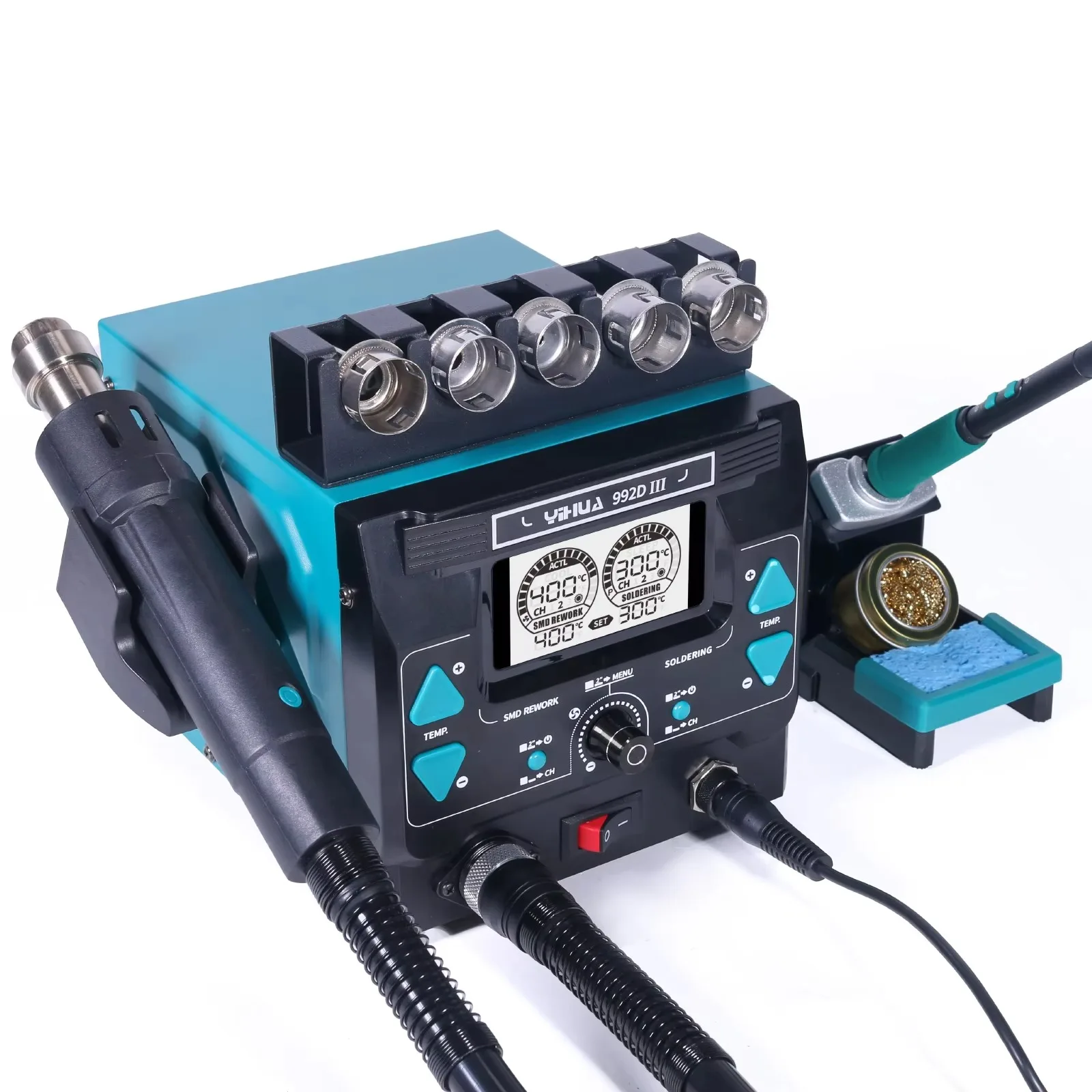 C210 Precision Soldering Station - YIHUA992D-III 1000W 고출력 리워크 납땜 인두