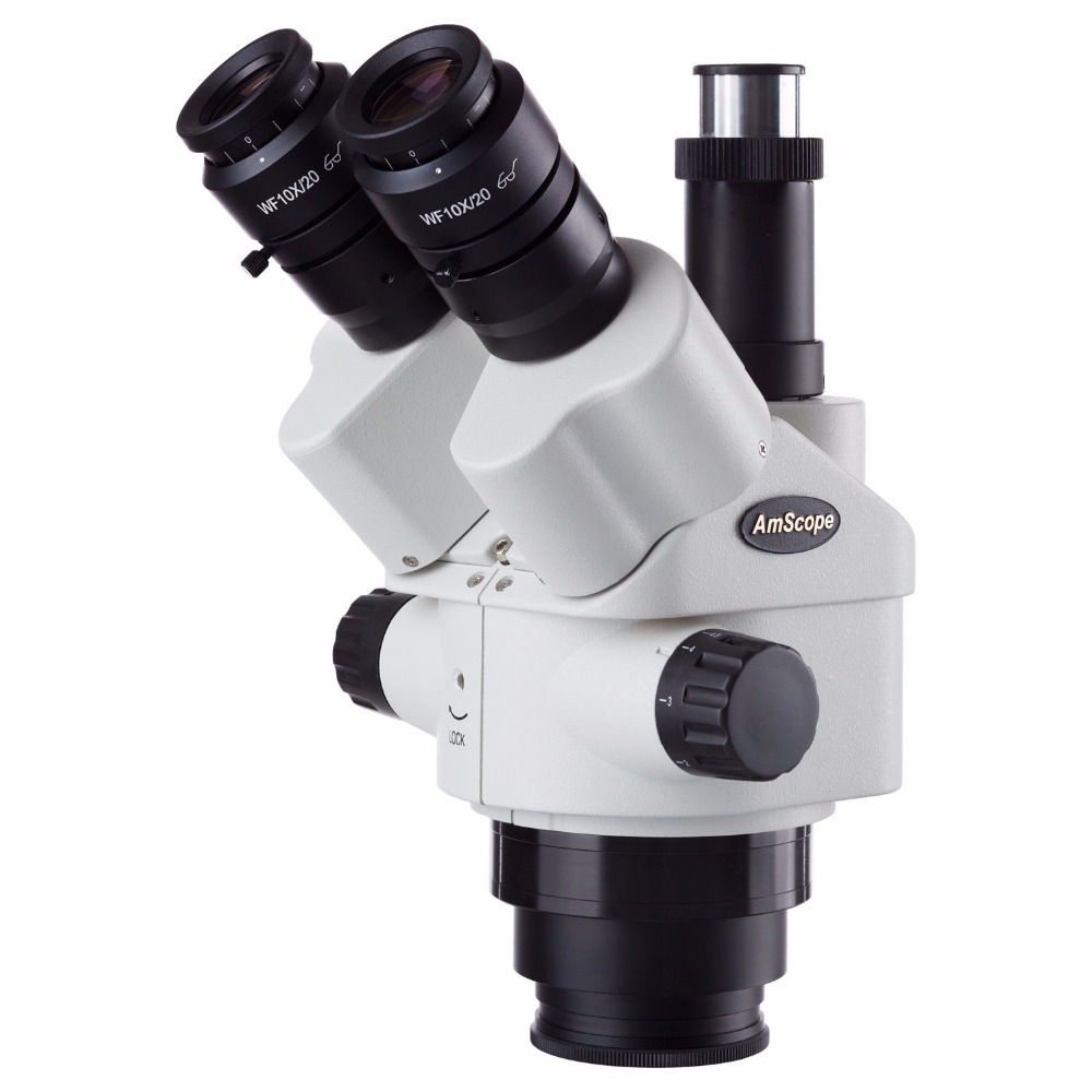 Trinocular Stereo Microscope 7X-45X - AmScope 7X-45X 동시 초점 삼안 줌