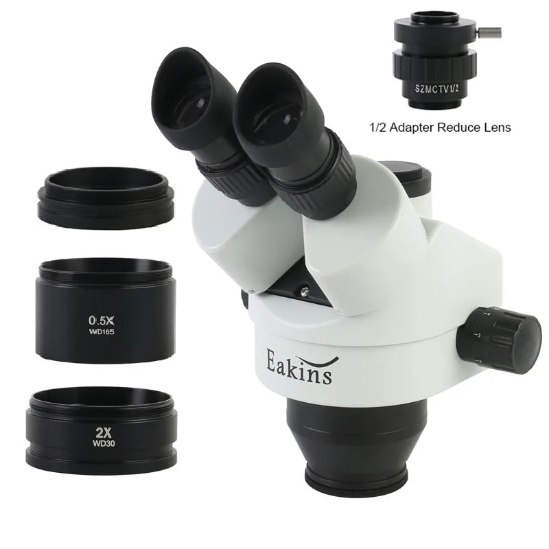 Trinocular Stereo Microscope 7X-45X - 7X 90X 삼안 스테레오 현미경 WF10X/22mm