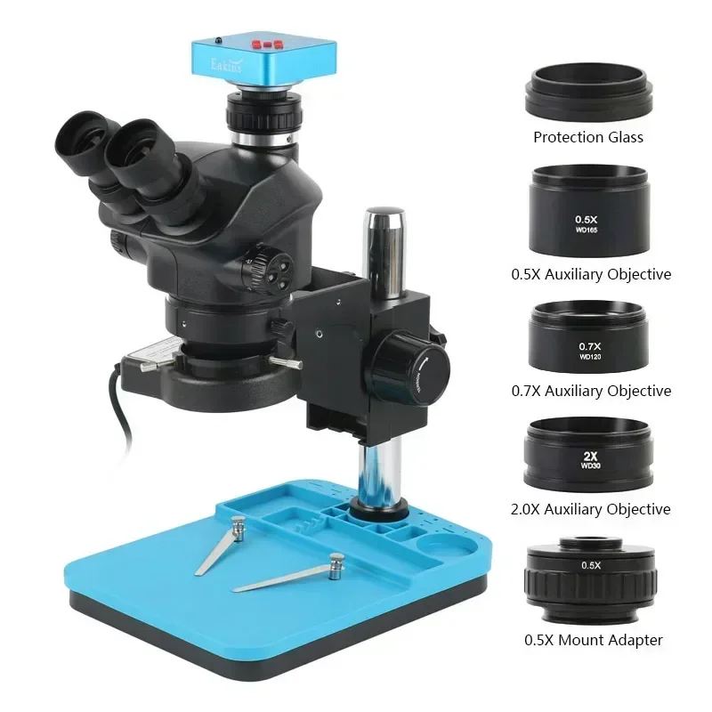 Simul-Focal Industrial Microscope 4K Hdmi - USB VGA C 마운트 비디오 카메라,