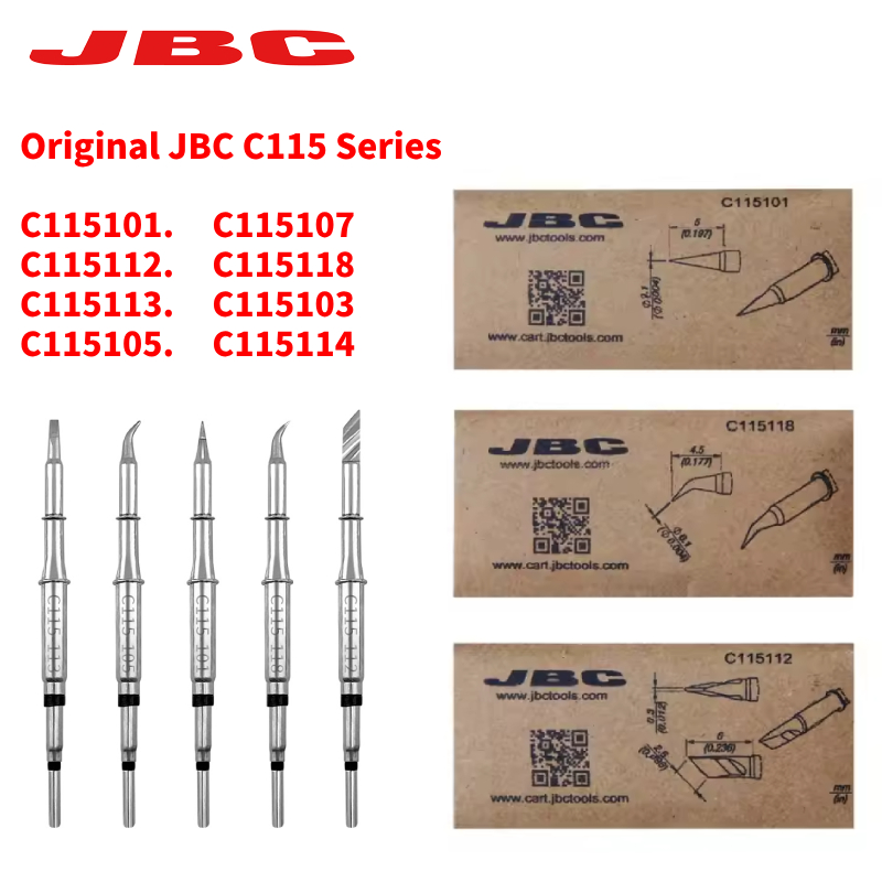 C115 Nano Soldering Iron Station - 오리지널 JBC C115 납땜 인두 팁