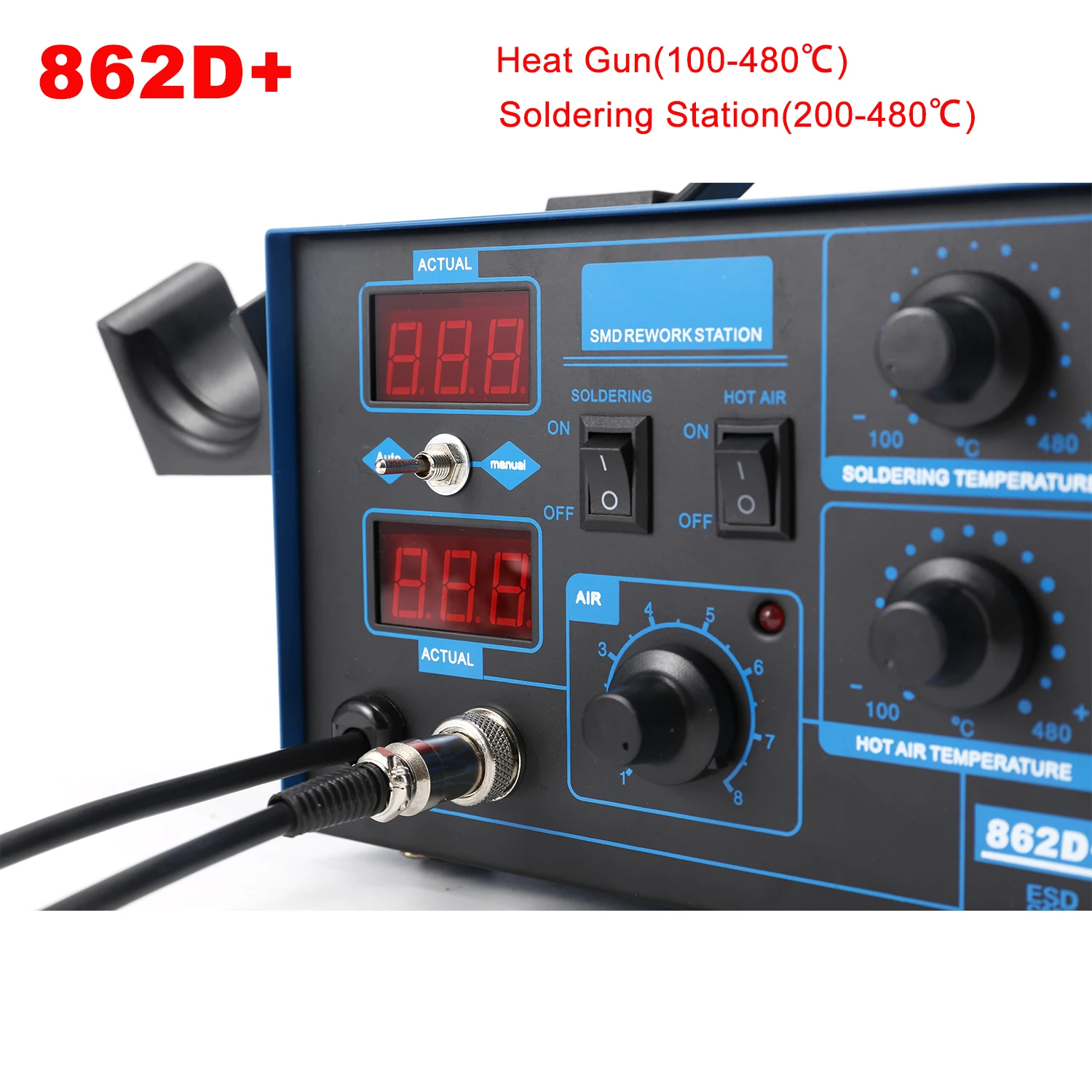 2 In 1 Soldering Rework Station 750W - 862D+ 솔더링 스테이션 2 in 1