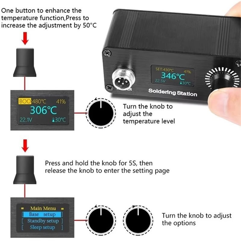 【A56X】T12 OLED 디스플레이가 있는 가정용 수 - T12 Soldering Station Oled 리뷰 및 가격
