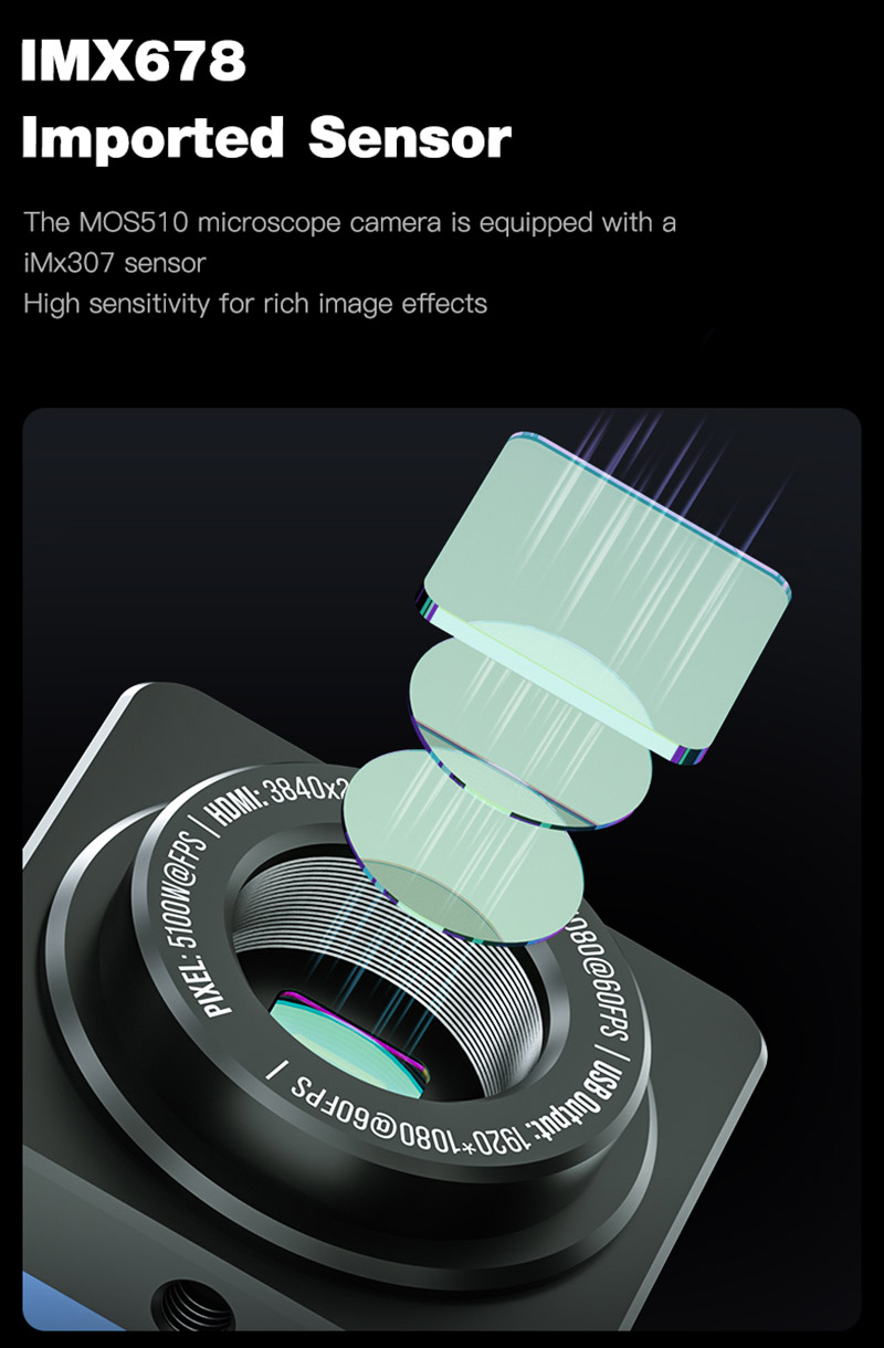 PCB 납땜 수리를 위한 MECHANIC 산업용 현미경 - 4K Microscope Camera Sony Sensor 리뷰 및 가격