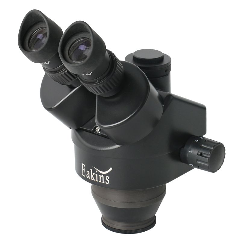 동시 초점 삼안 스테레오 현미경 헤드, 보조 바로우 렌 - Trinocular Stereo Microscope 7X-45X 리뷰 및 가격