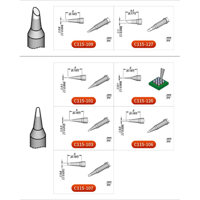 오리지널 JBC C115 카트리지 납땜 인두 팁 고정밀 - C115 Nano Soldering Iron Station 리뷰 및 가격