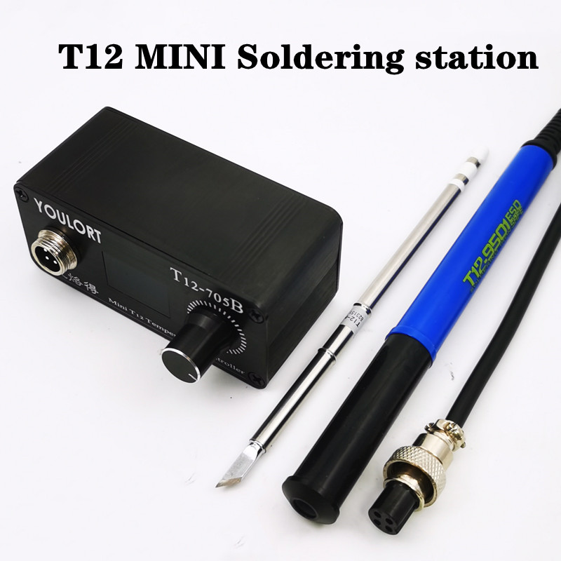 전원 공급 장치 없는 9501 손잡이가 있는 미니 T1 - T12 Soldering Station Oled 리뷰 및 가격