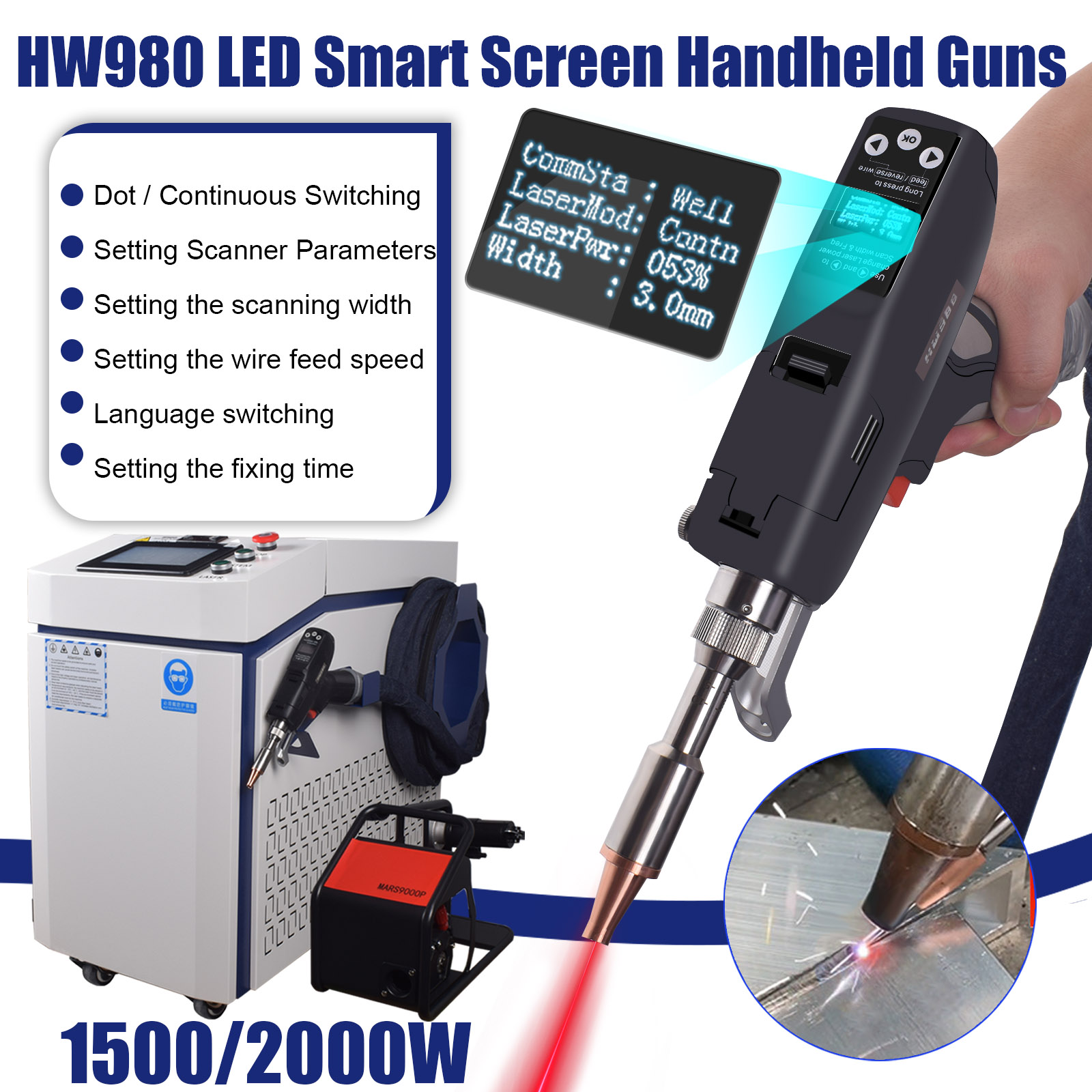 Raycus 3000W 휴대용 4-in-1 파이버 레이 - Laser Soldering Machine Handheld 리뷰 및 가격