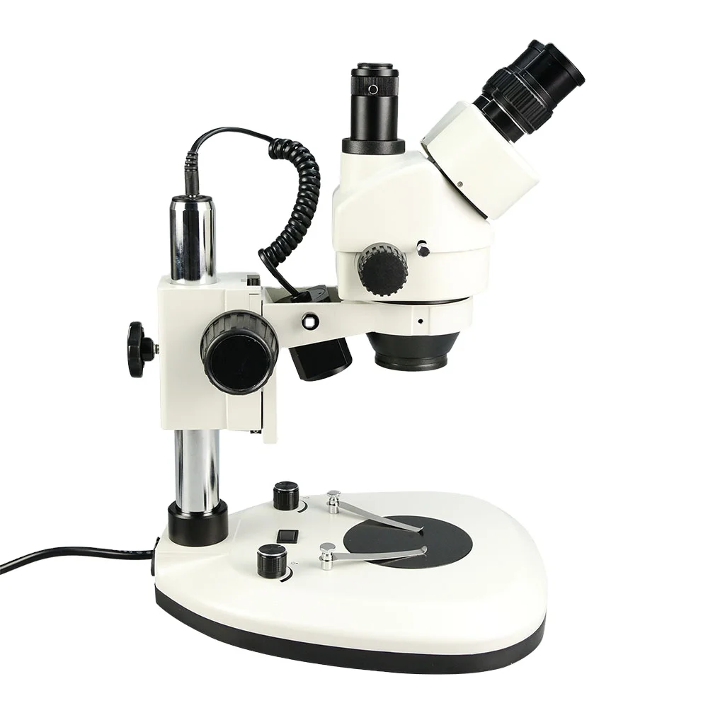 공장용 7x-45x 광학 산업용 삼안 현미경, 전자 P - Trinocular Stereo Microscope 7X-45X 리뷰 및 가격
