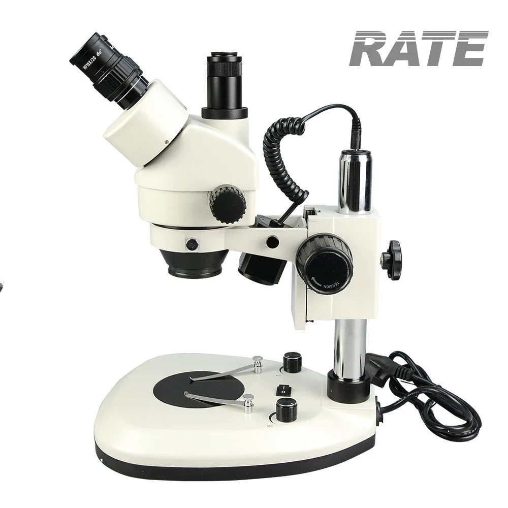 공장용 7x-45x 광학 산업용 삼안 현미경, 전자 P - Trinocular Stereo Microscope 7X-45X 리뷰 및 가격