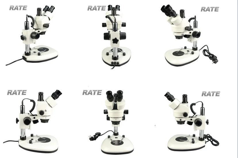 공장용 7x-45x 광학 산업용 삼안 현미경, 전자 P - Trinocular Stereo Microscope 7X-45X 리뷰 및 가격