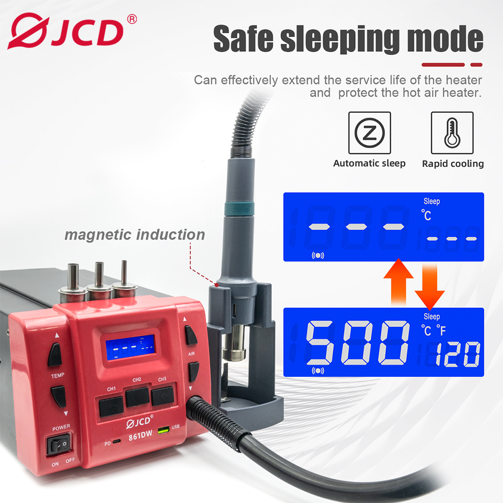 JCD 861DW 열풍기 1000W 고출력 납땜 리워크 - Hot Air Rework Station 861Dw 리뷰 및 가격